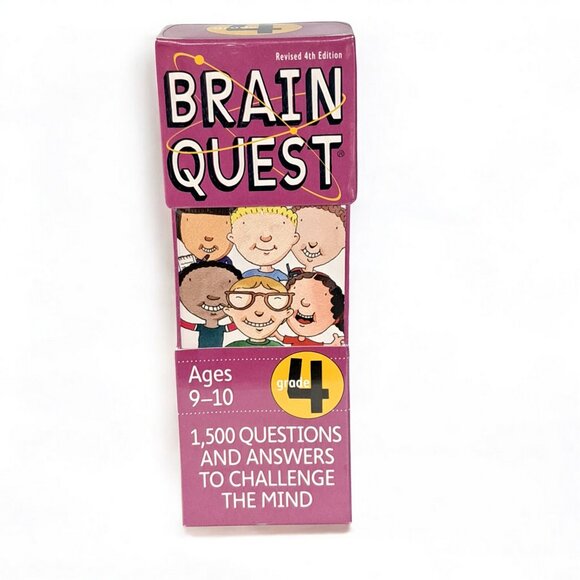 Brain Quest Questions And Answers To Challenge The Mind (Grade 4) - Picture 1 of 12